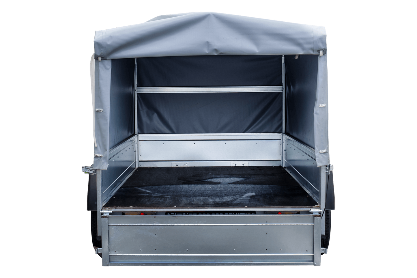 Remorque routière avec bâche haute, arceau H-800 et roue jockey 230x125 Garden Trailer 230 KIPP