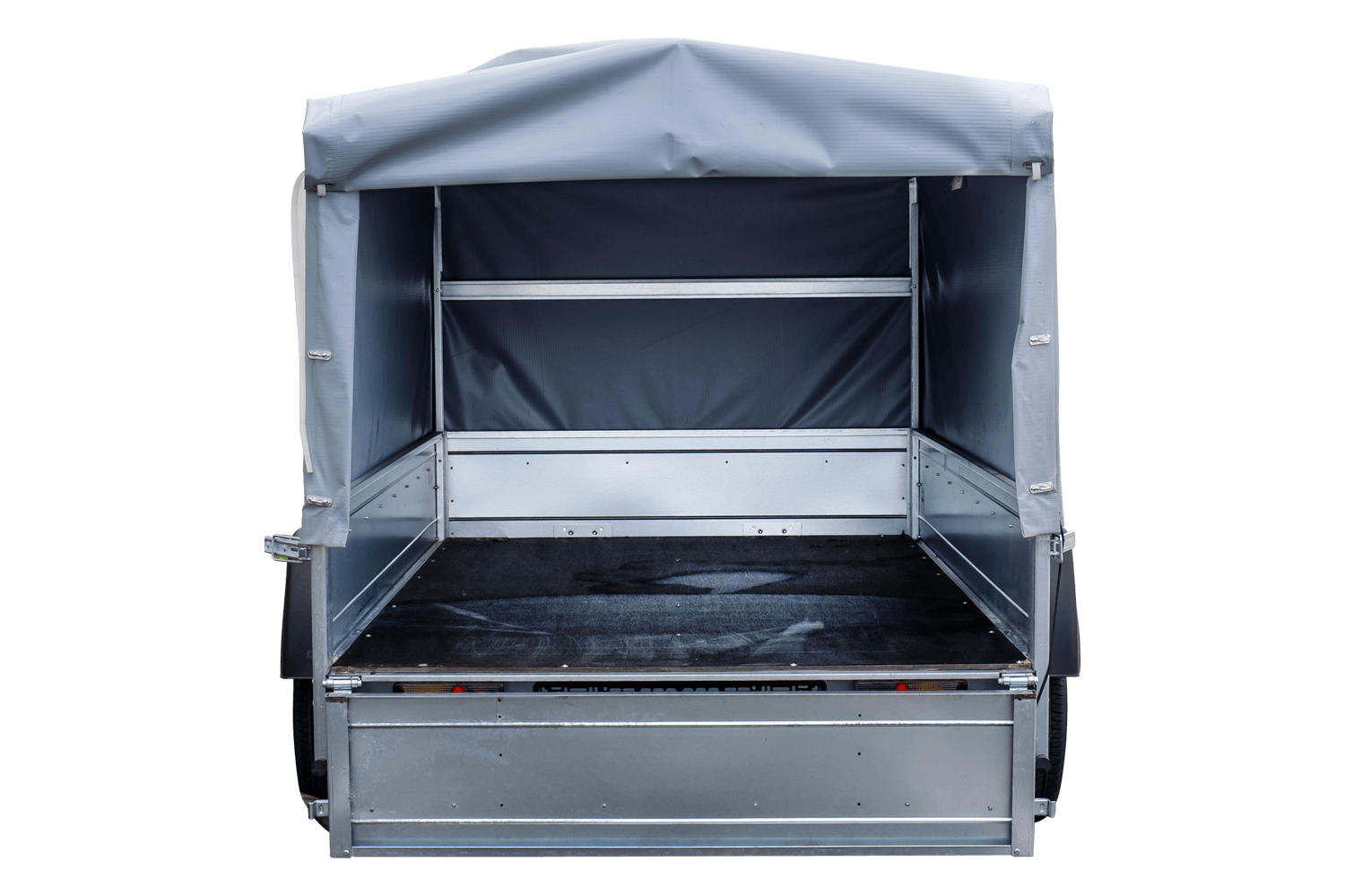 Remorque routière avec bâche haute, arceau H-800 et roue jockey 230x125 Garden Trailer 230 KIPP