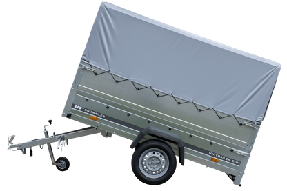 Remorque haute avec rehausses de ridelles et bâche haute - 2,30 x 1,25 m - Garden Trailer 230 KIPP