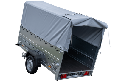 Remorque haute avec rehausses de ridelles et bâche haute - 2,30 x 1,25 m - Garden Trailer 230 KIPP