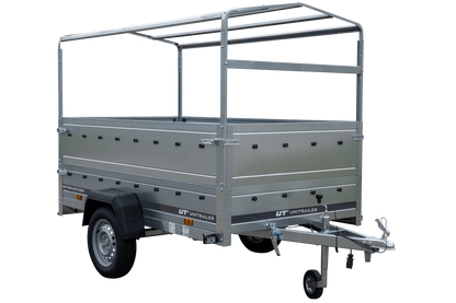 Remorque haute avec rehausses de ridelles et bâche haute - 2,30 x 1,25 m - Garden Trailer 230 KIPP