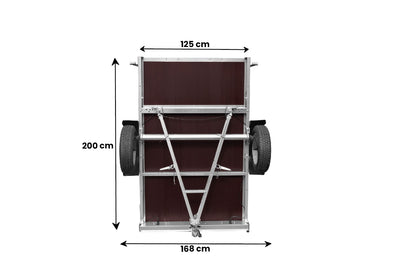 Remorque Garden Trailer 201 KIPP 200 x 125 cm