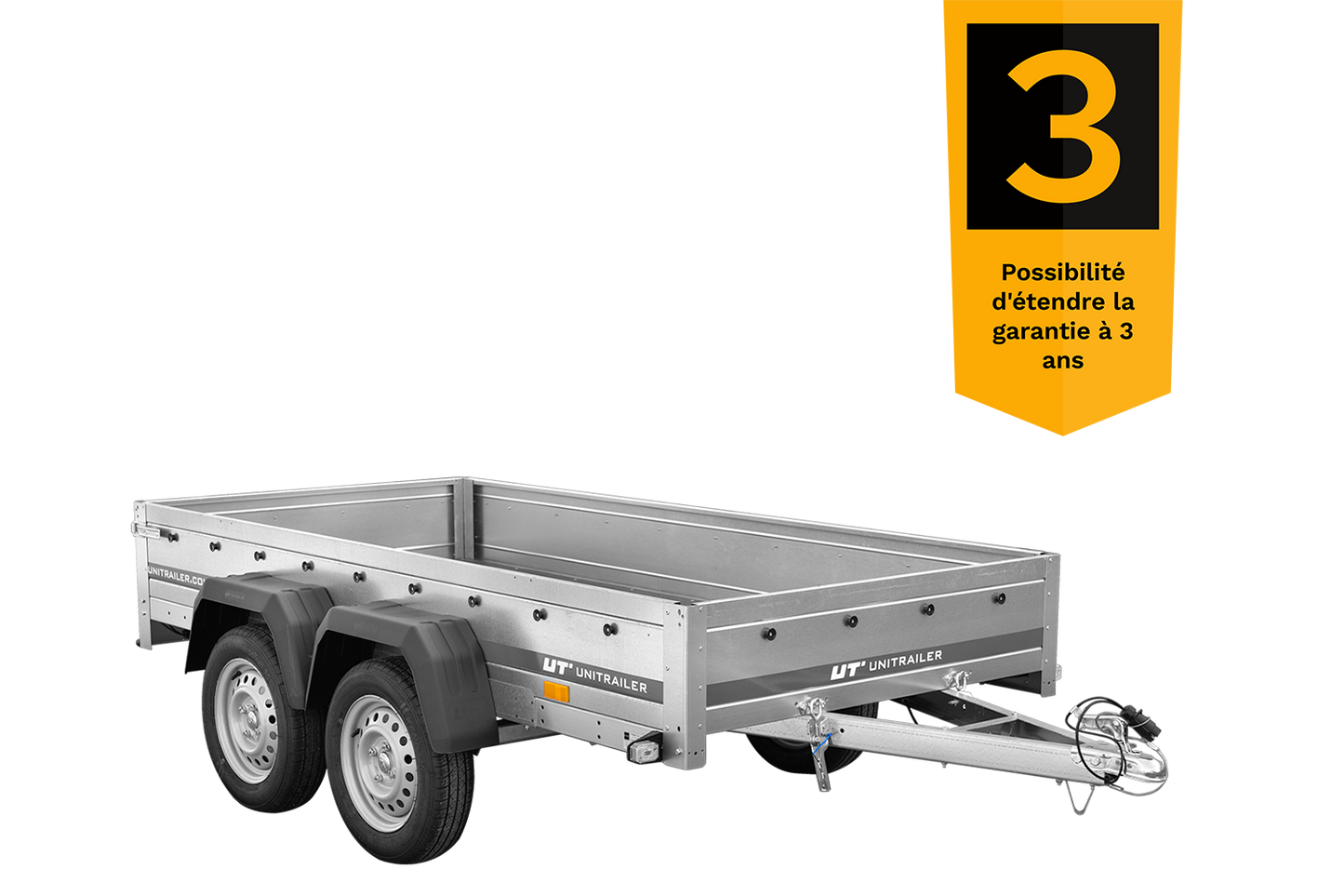 Remorque simple essieu Unitrailer GARDEN TRAILER 264 KIPP