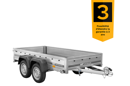Remorque simple essieu Unitrailer GARDEN TRAILER 264 KIPP