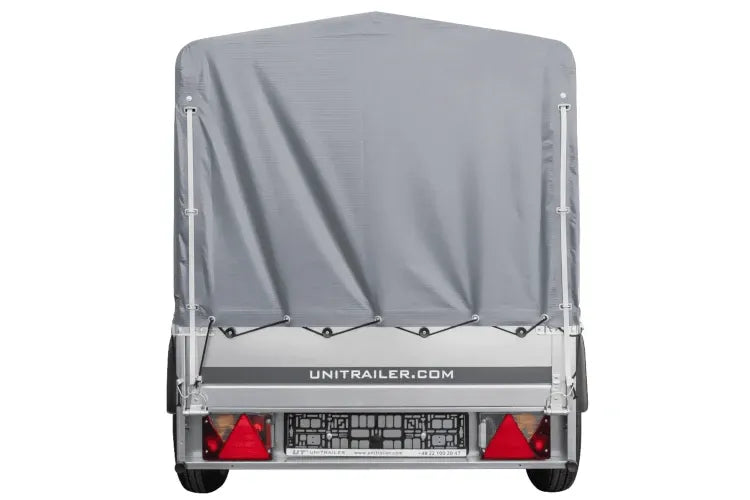 Remorque automobile Garden Trailer 200 KIPP 200 x 106 cm avec bâche haute, arceau et roue jockey PTAC 500 kg