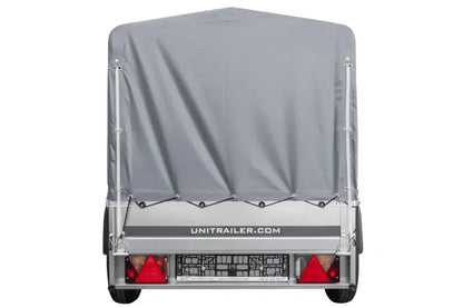 Remorque automobile Garden Trailer 200 KIPP 200 x 106 cm avec bâche haute, arceau et roue jockey PTAC 500 kg
