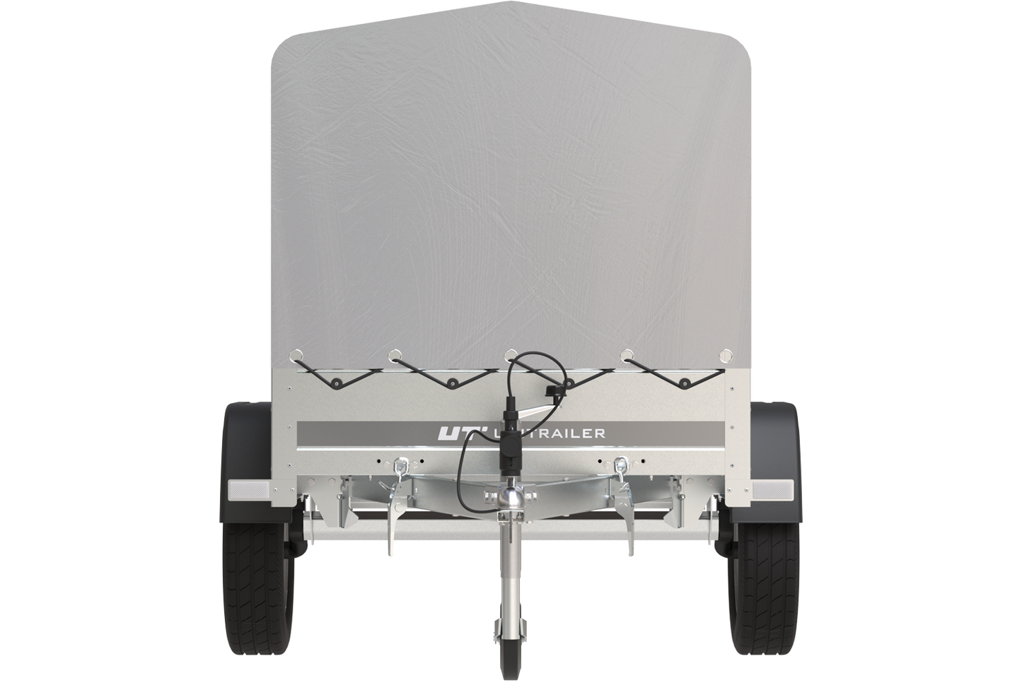Remorque 750 kg 200 x 125 avec bâche haute et arceau Garden Trailer 201 KIPP