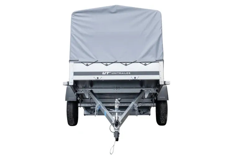 Remorque routière avec bâche haute, arceau H-800 et roue jockey 230x125 Garden Trailer 230 KIPP