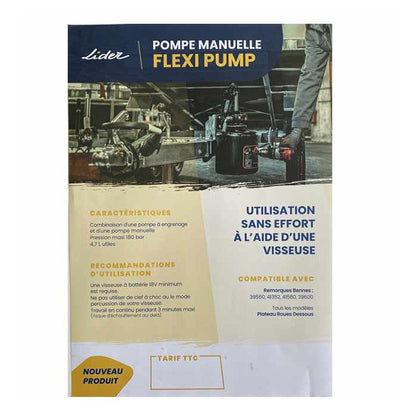 Remorque Benne Lider 39560 avec Flexi Pump