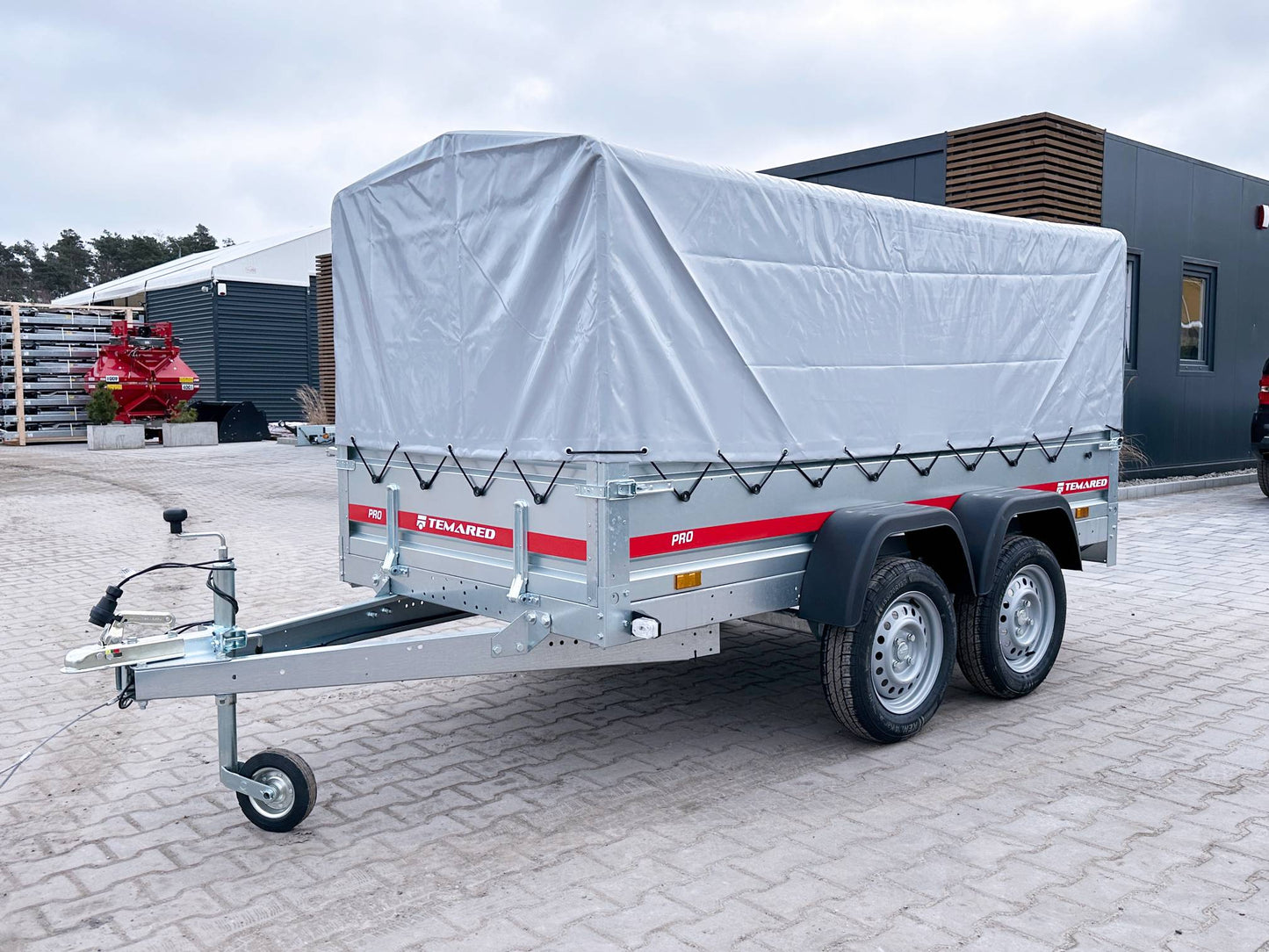 Remorque voiture à deux essieux avec bâche  300-750 kg – Image 12